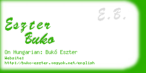 eszter buko business card
