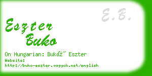 eszter buko business card